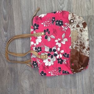 Euc Myra Bag Double Leather Strap Purse